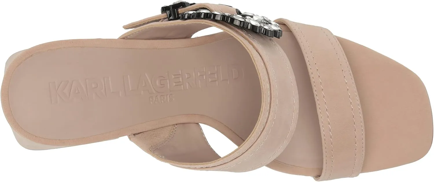 KARL LAGERFELD womens Sylvie Ornamented Dress Sandal