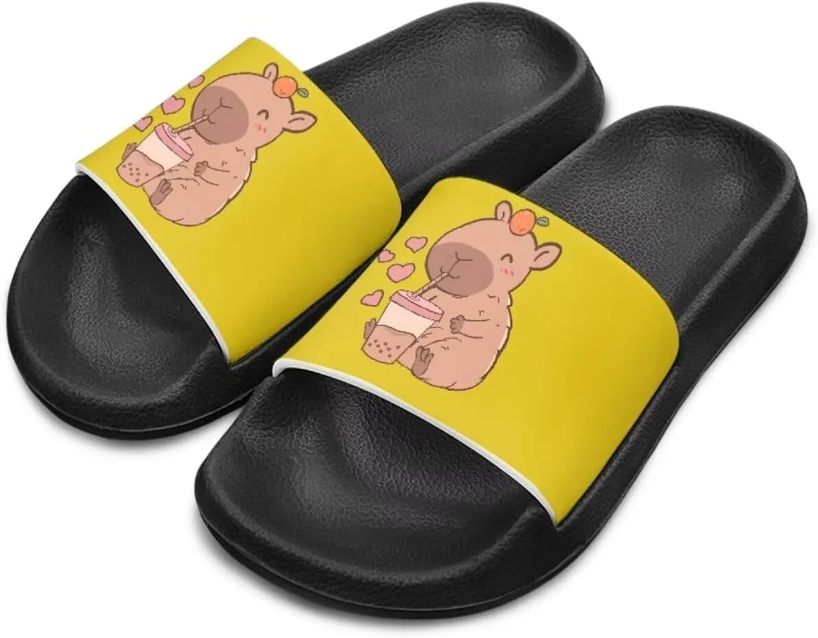 Kids Slide Sandals Footbed Sandal Comfort Toddler Slip On Summer Slippers for Beach Pool Little Big Kid