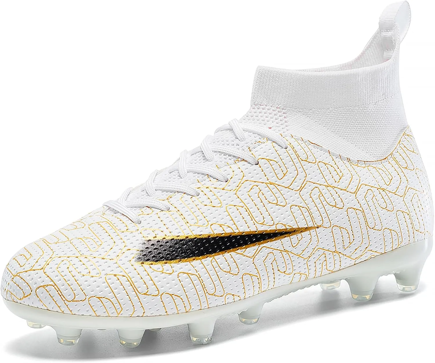 Kids Soccer Cleats Lightweight Training Football Cleats Professional Athletic Outdoor Boys' and Girls' Soccer Shoes