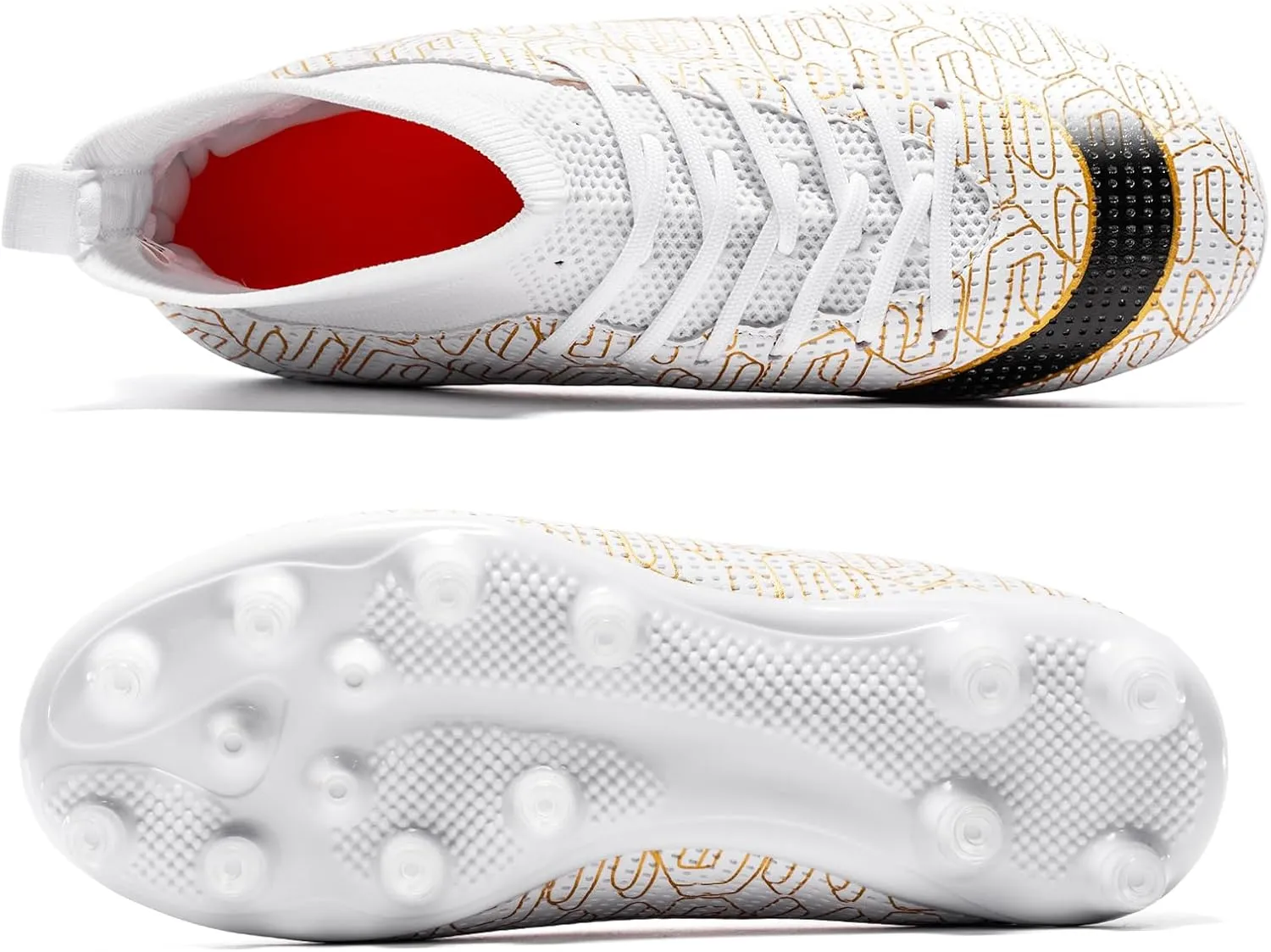 Kids Soccer Cleats Lightweight Training Football Cleats Professional Athletic Outdoor Boys' and Girls' Soccer Shoes