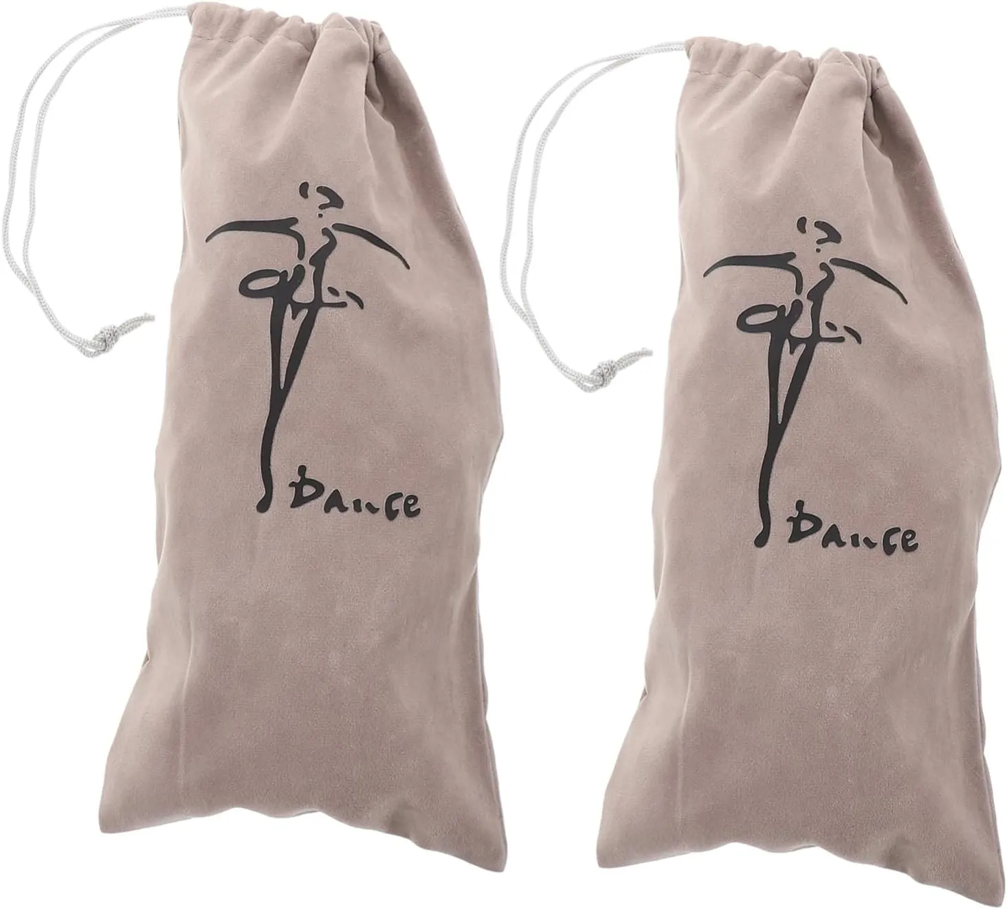 Kisangel 2pcs Drawstring Dance Shoe Bags for Women Ballet Shoe Bags Latin Shoe Bags Pointe Shoes Shoe Bags Travel Shoe Bags Drawstring Pouches