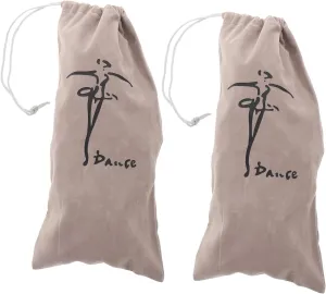 Kisangel 2pcs Drawstring Dance Shoe Bags for Women Ballet Shoe Bags Latin Shoe Bags Pointe Shoes Shoe Bags Travel Shoe Bags Drawstring Pouches
