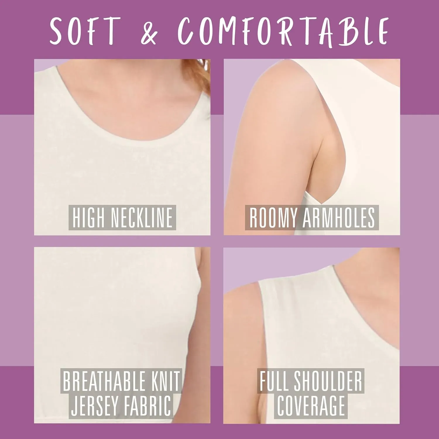 Kosher Casual Modest High Neck Crop Tank, Women’s Sleeveless Full Shoulder Top