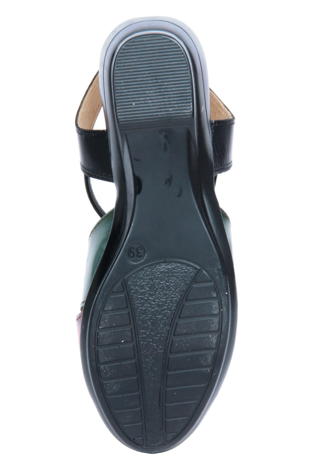 LADIES HEEL LEATHER SANDAL 996060
