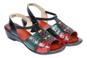 LADIES HEEL LEATHER SANDAL 996060
