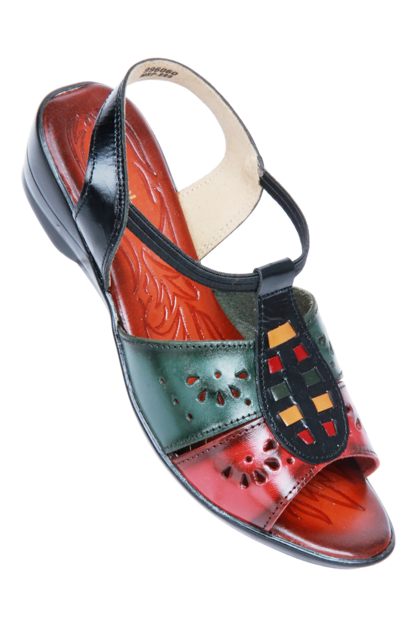 LADIES HEEL LEATHER SANDAL 996060