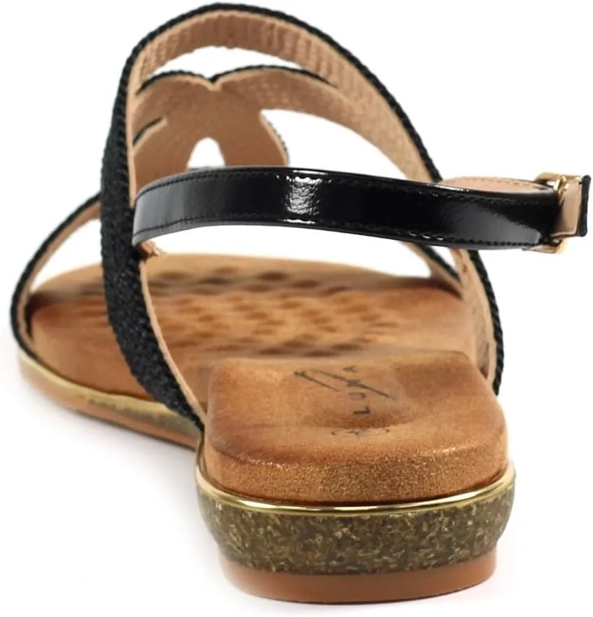Ladies Lisia Black Sandal