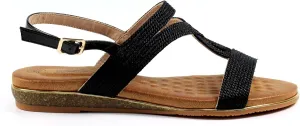 Ladies Lisia Black Sandal
