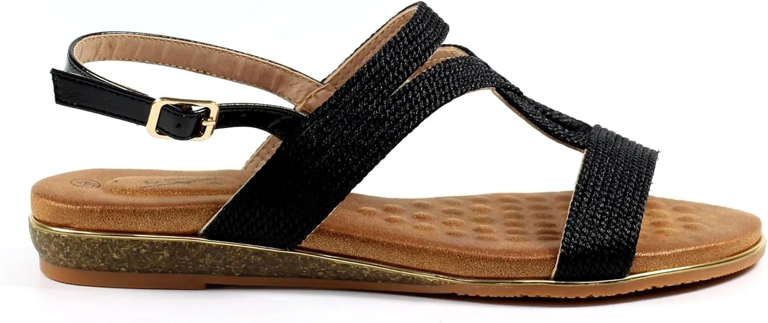 Ladies Lisia Black Sandal