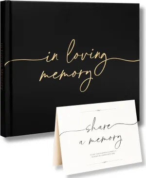 Lamare Funeral Guest Book for Memorial Service – Elegant Celebration of Life Guest Book and in Loving Memory Guest Book - Condolences Book for Funeral