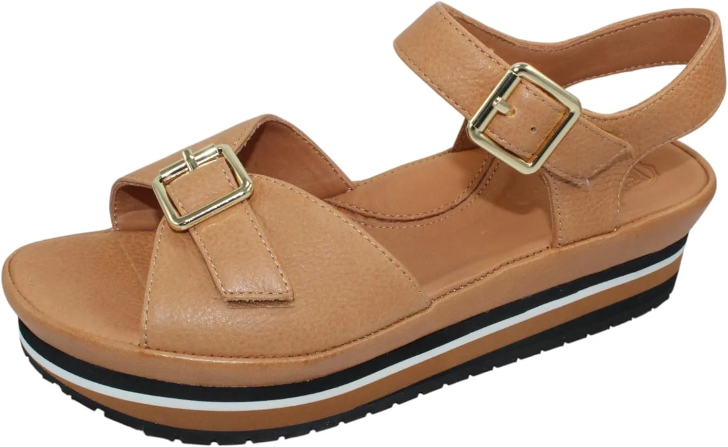 L'Amour des Pieds Women's Vardant in Lioness Lamba Leather - size 6.5 M