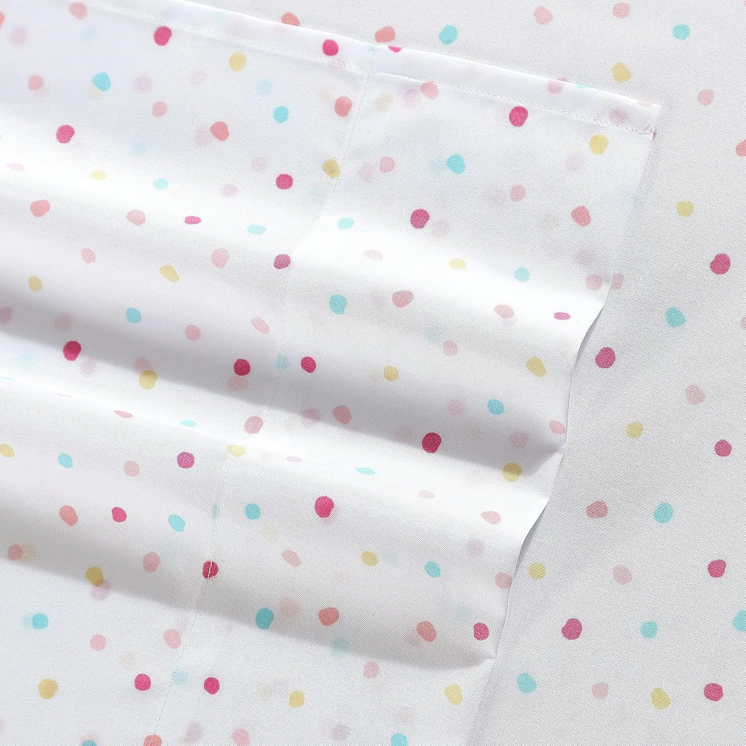 Laura Ashley Kids - Twin Sheets, Soft Wrinkle-Resistant Toddler Bedding Set, Fun & Whimsical Bedroom Decor, Ideal Girl Room Essentials (Confetti Pink, Twin/Twin XL)