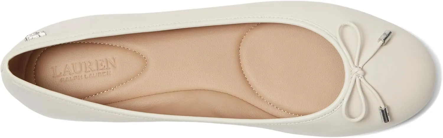 Lauren Ralph Lauren Women's Jayna Nappa Leather Flat Ballet