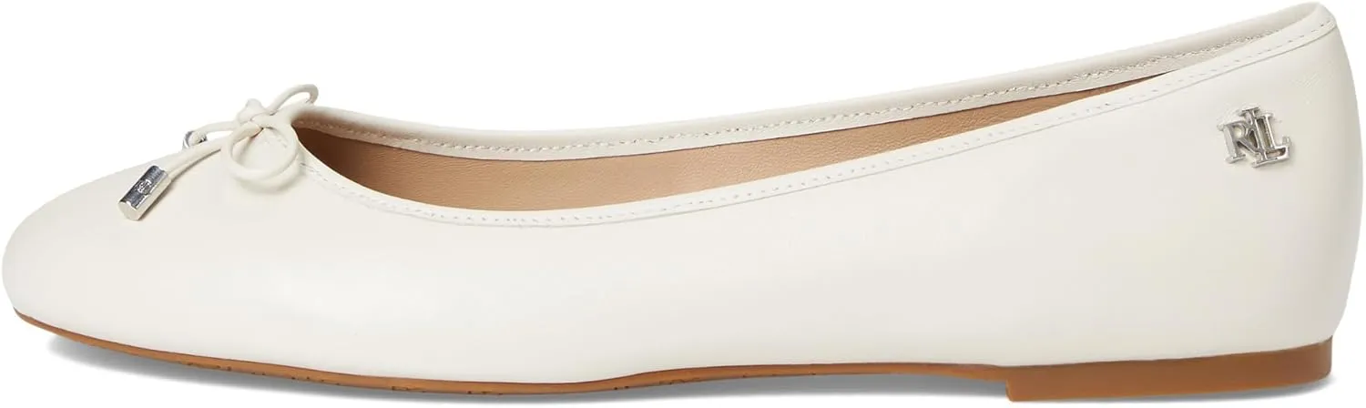 Lauren Ralph Lauren Women's Jayna Nappa Leather Flat Ballet