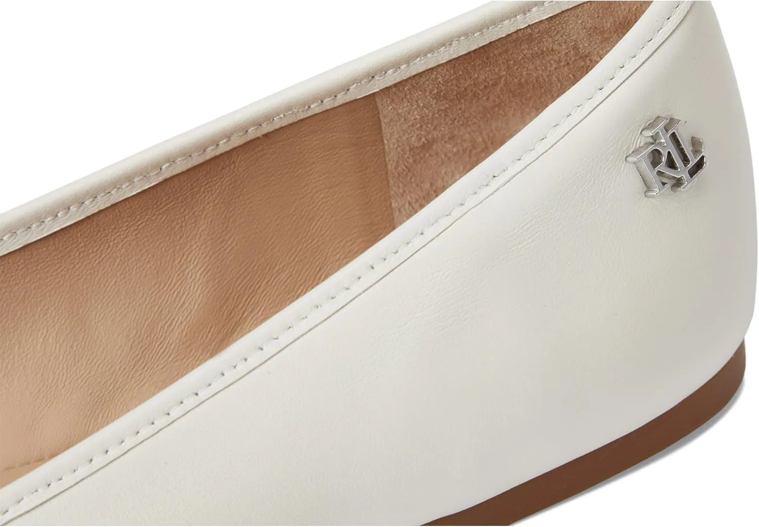 Lauren Ralph Lauren Women's Jayna Nappa Leather Flat Ballet