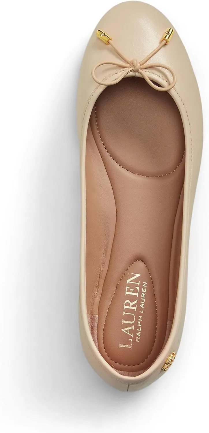 Lauren Ralph Lauren Women's Jayna Nappa Leather Flat Ballet
