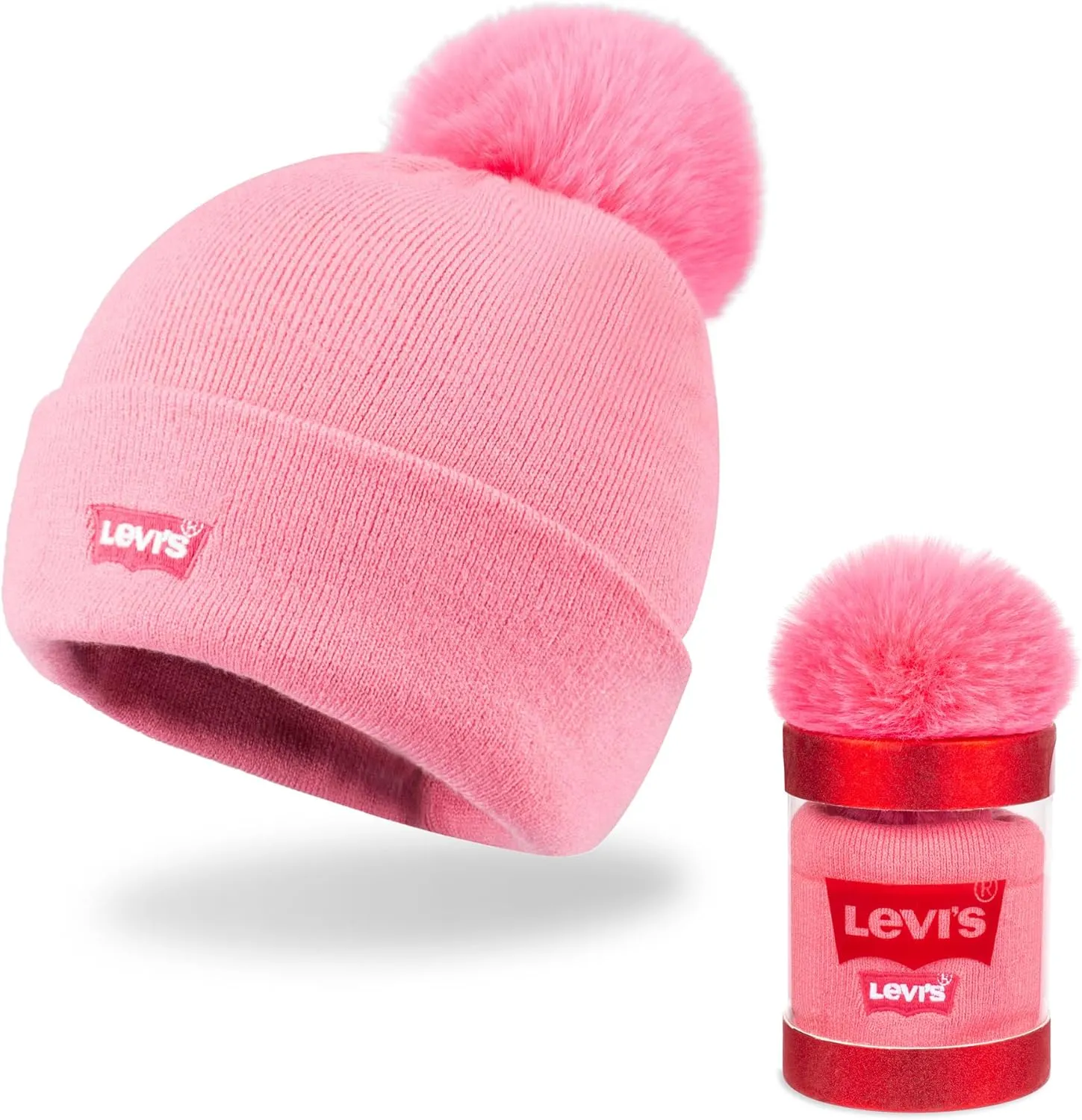 Levi's Women's Cuffed Beanie with Pom