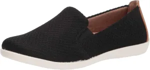 LifeStride Womens Next Level Slip-On Sneaker, Black, 8 Wide US