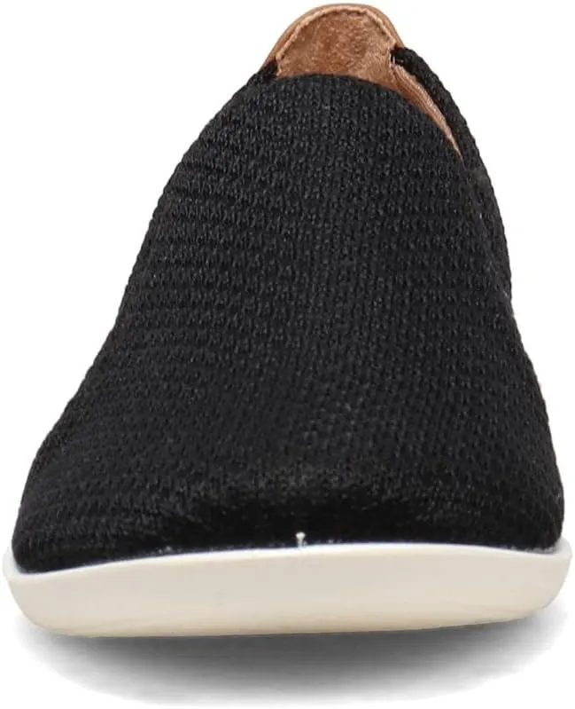 LifeStride Womens Next Level Slip-On Sneaker, Black, 8 Wide US