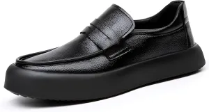 lilaBelle]JS- Stylish Men's Soft Leather Loafers | Thick Sole for Ultimate Comfort【Versatile & Classic Design】 Perfect for Any Occasion | Fall Fashion Must-Have