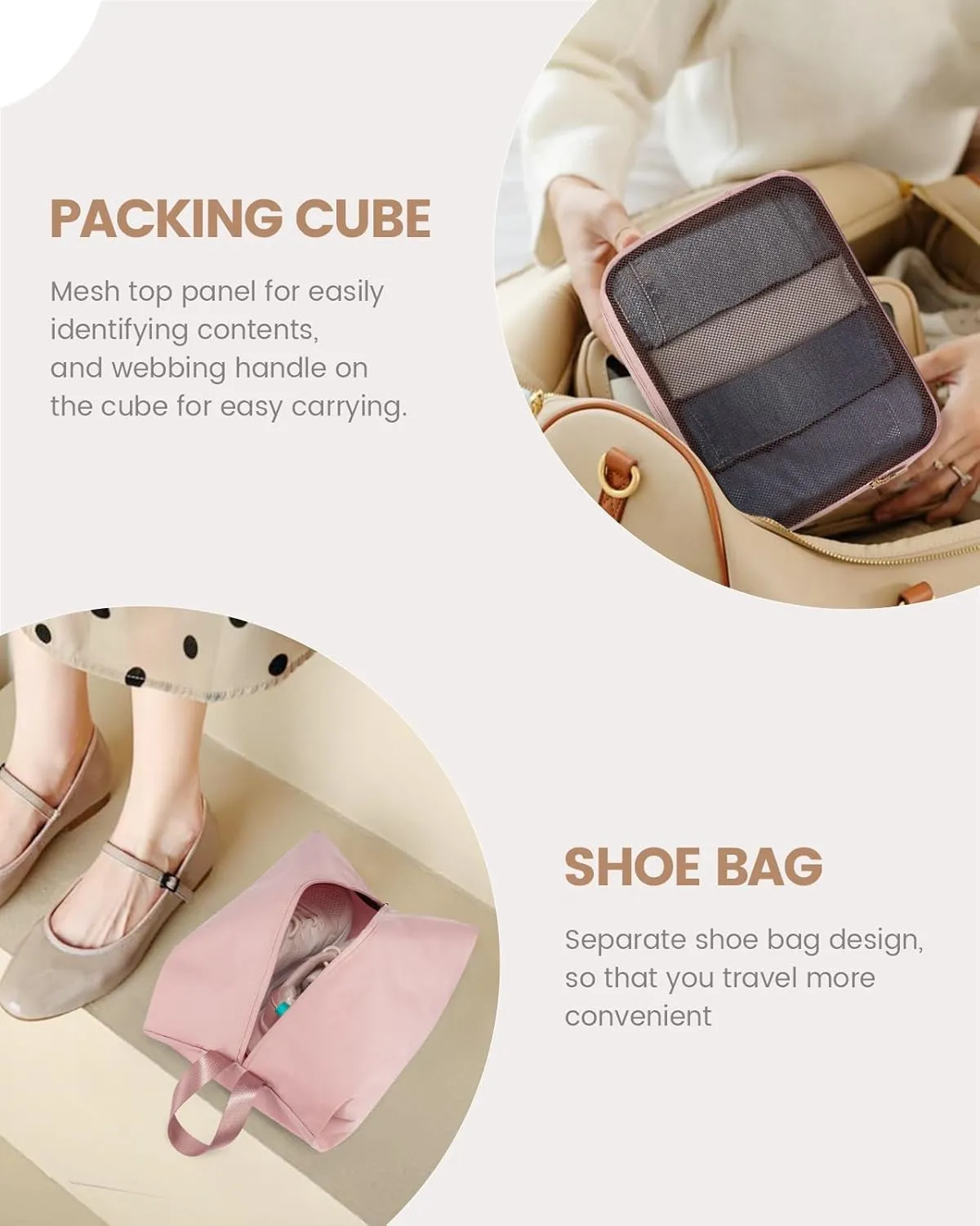 LOVEVOOK Travel Duffle Bag Women,Weekender Bag with Clear Toiletry Bag, Carry on Overnight Bag with Shoe Bag,Hospital Bags for Labor Delivery with Packing Cube