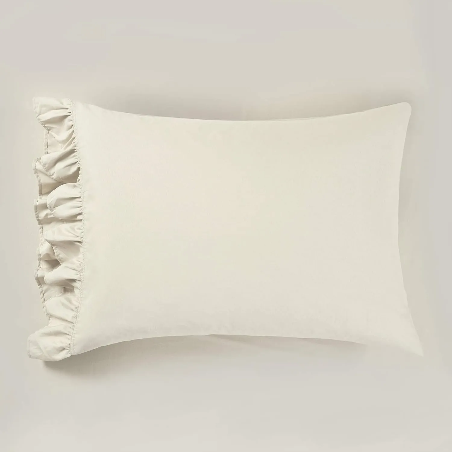 Lush Decor Reyna Ruffle, Queen, Wheat 6 Count