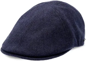 Luxe End Game Duckbill Cap - Wool Blend Classic 6-Panel Design with Comfort Stretch Fit 2 ¼" Brim Featuring Suede Underside