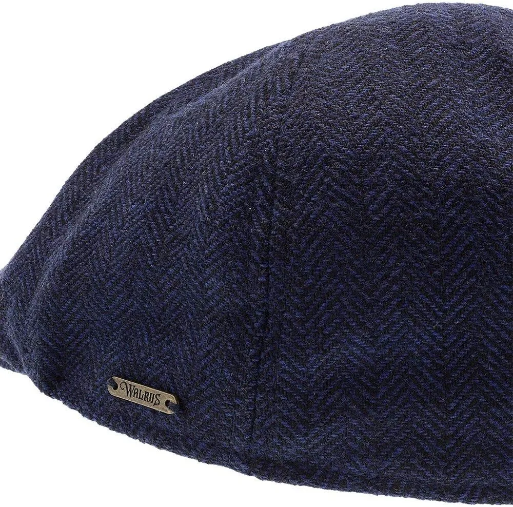 Luxe End Game Duckbill Cap - Wool Blend Classic 6-Panel Design with Comfort Stretch Fit 2 ¼" Brim Featuring Suede Underside