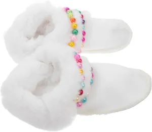Luxurious Furry Lining Slippers Liner Warm Comfortable Thermal Inserts for Shoes Removable Boot Sleeve for Women Size 40-41
