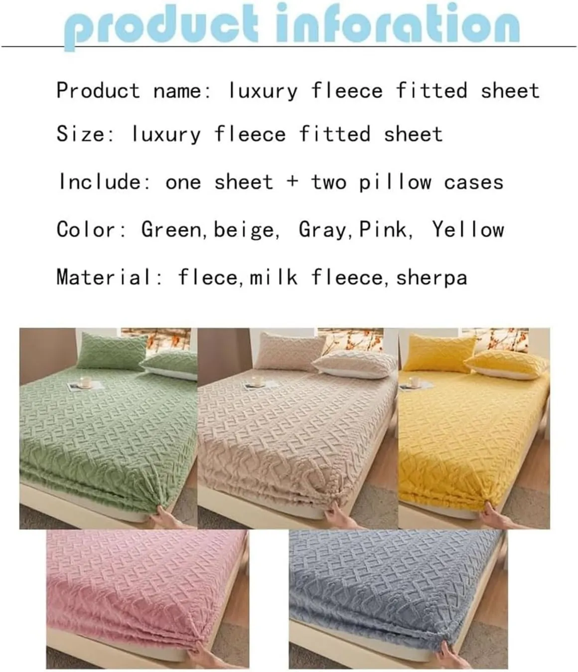 Luxurious Velvet Jacquard Fitted Sheet Set with Pillow Cases, Flannel Velvet Bed Sheet Soft Cozy Breathable Washable for Bedroom(Pink,Queen(150 * 200CM))