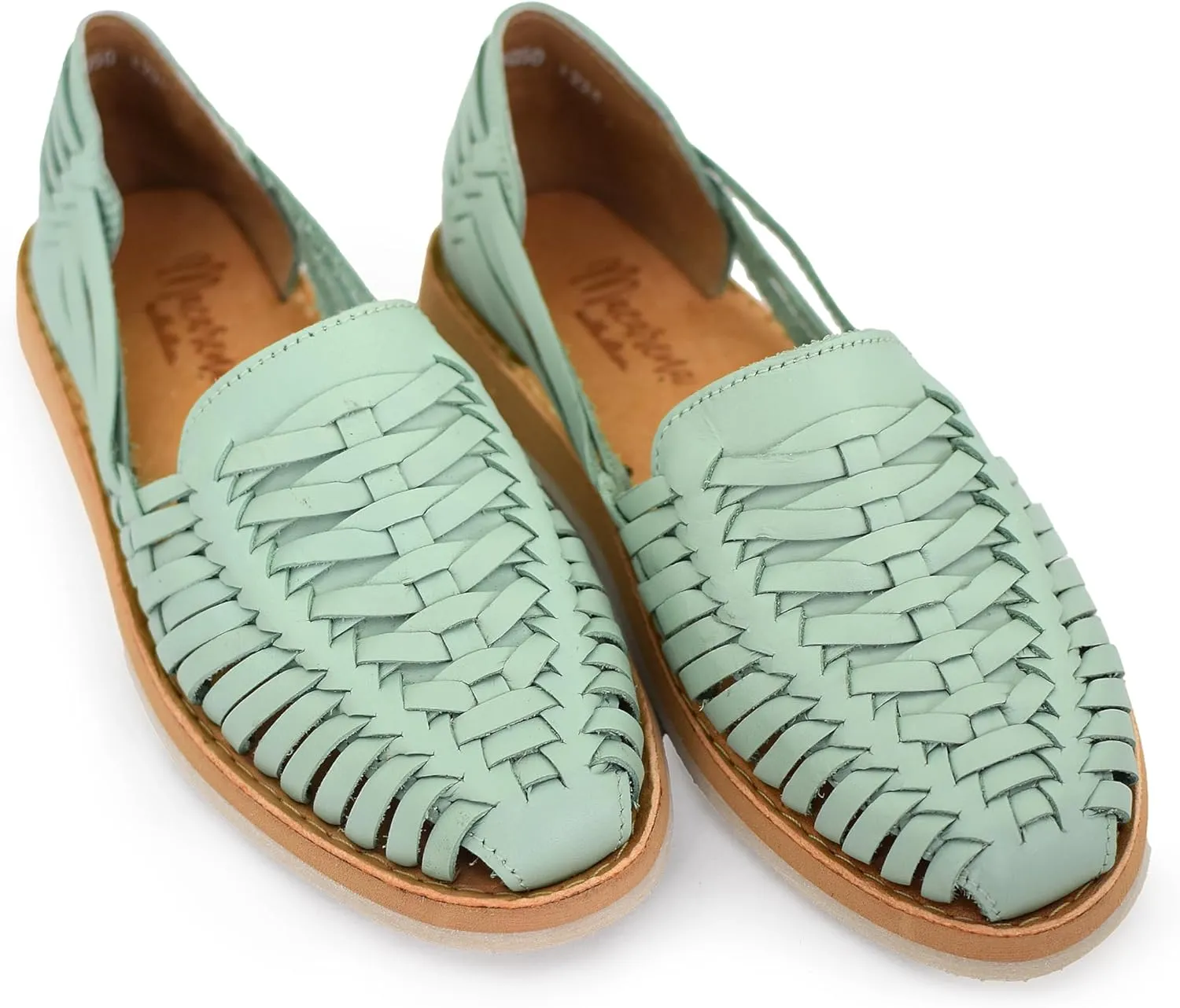 Macarena Collection Womens Shoes Leather Sandal Flat for Women | Huarache Handmade Mexican Sandals | Comfortable & Stylish Womens Sandals 3050