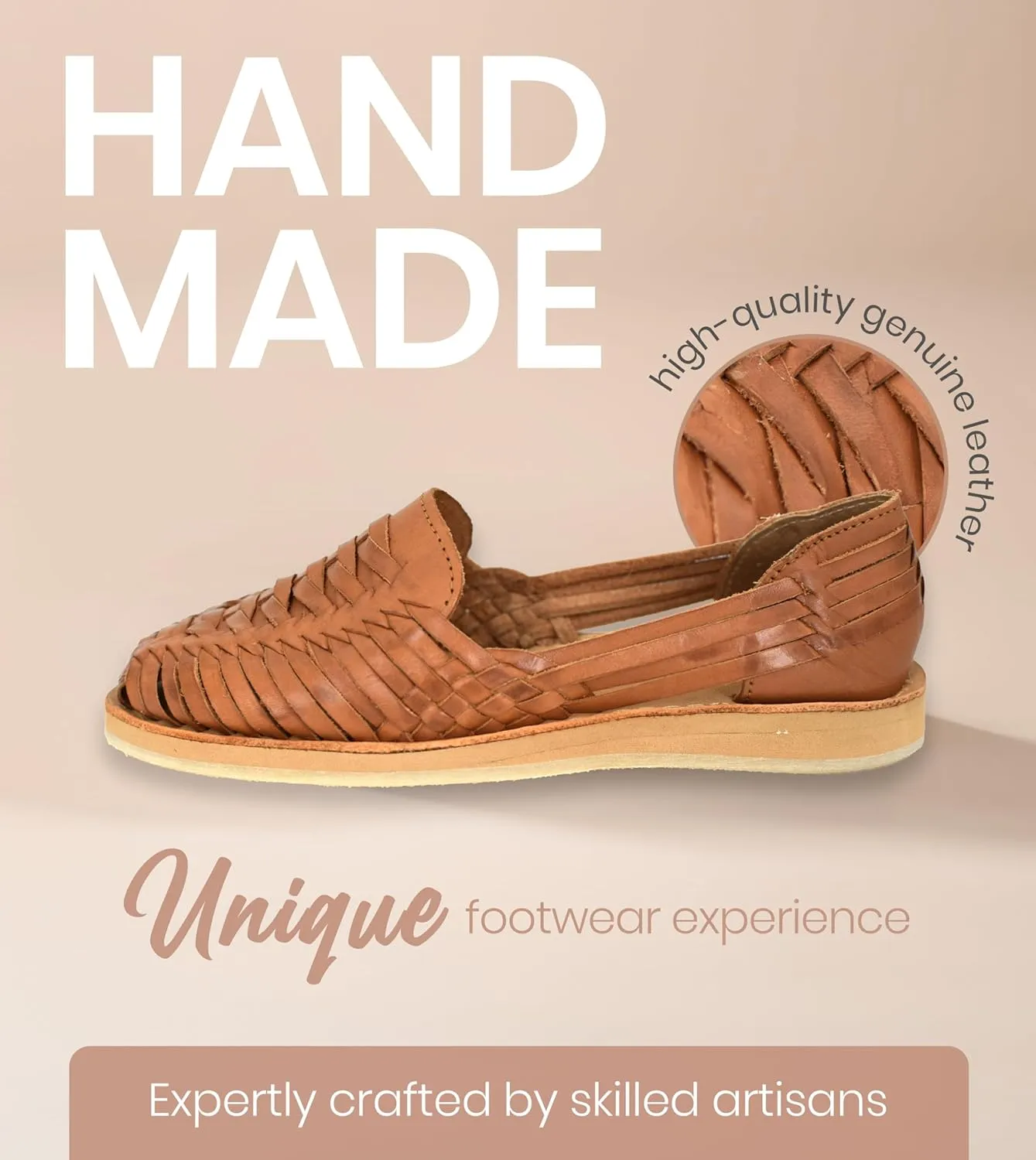 Macarena Collection Womens Shoes Leather Sandal Flat for Women | Huarache Handmade Mexican Sandals | Comfortable & Stylish Womens Sandals 3050