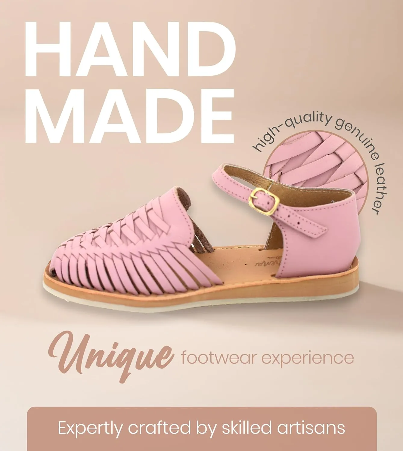 Macarena Collection Womens Shoes Leather Sandals Ankle for Women | Huarache Handmade Mexican Sandals Women | Comfortable & Stylish Womens Sandals 3050 Ankle Strap