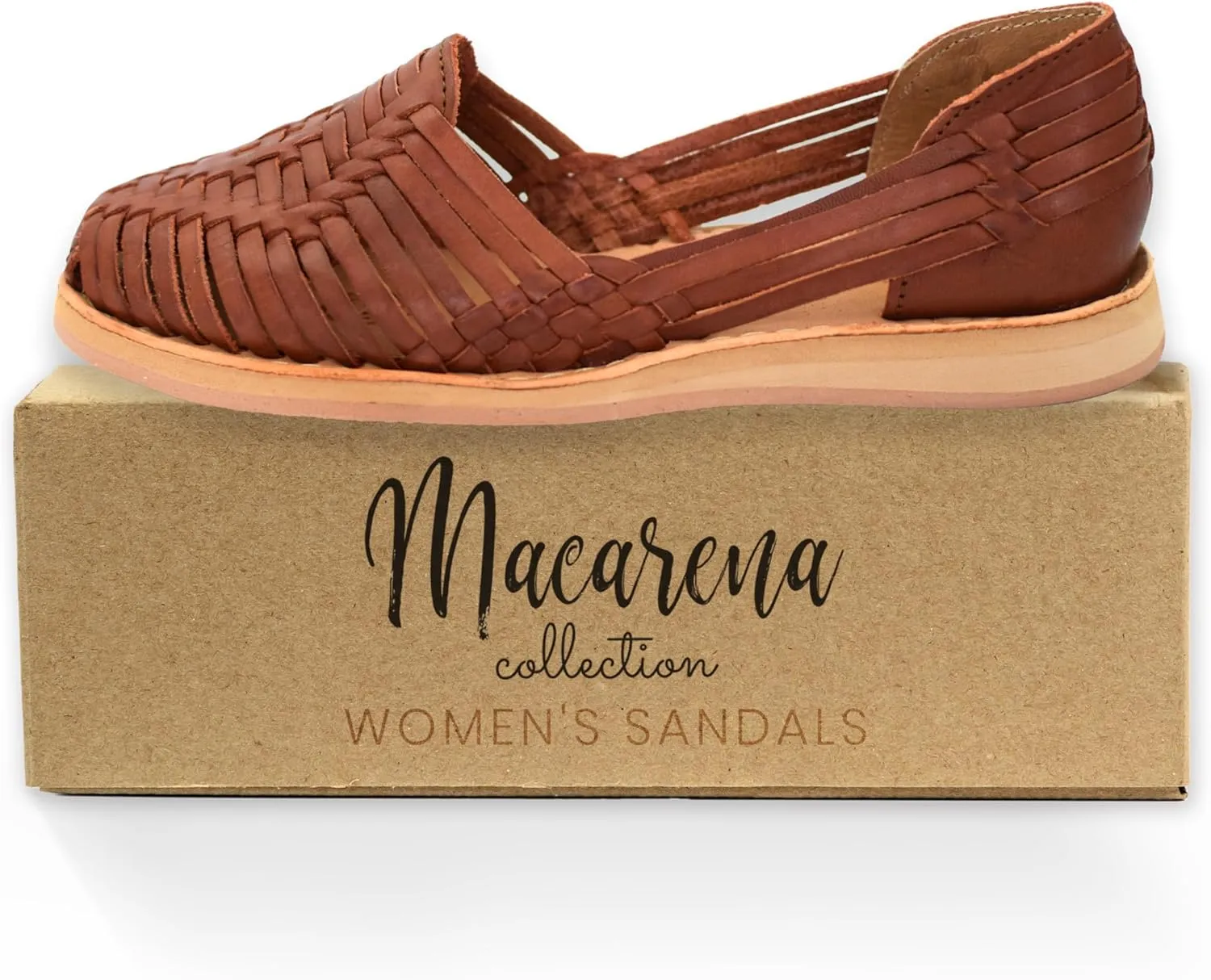 Macarena Collection Womens Shoes Leather Sandals for Women | Huarache Handmade Mexican Sandals | Comfortable & Stylish Womens Sandals 4150