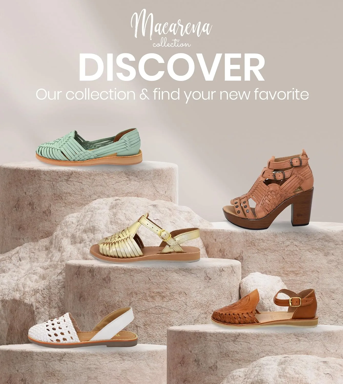 Macarena Collection Womens Shoes Leather Sandals for Women | Huarache Handmade Mexican Sandals Women | Comfortable & Stylish Womens Sandals 2340