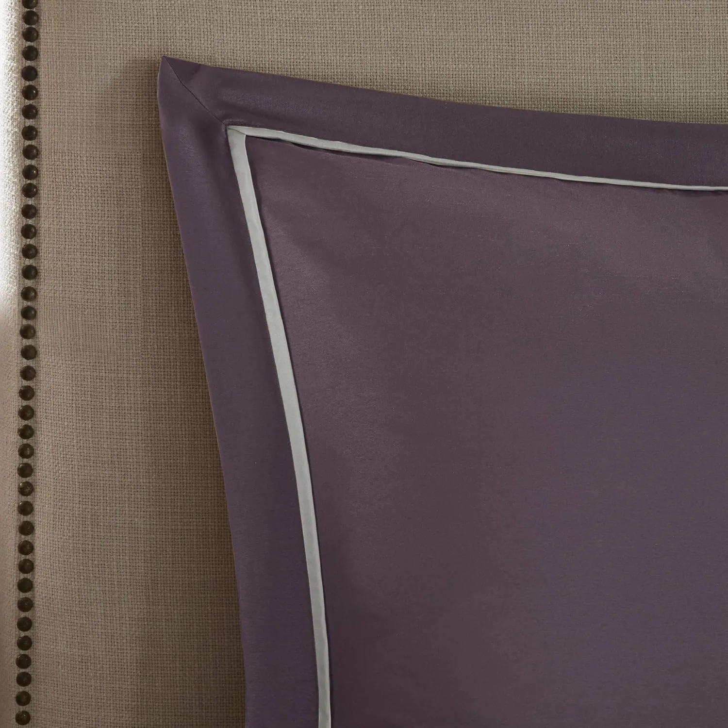 Madison Park Essentials King Comforter Set, 24 Piece Bedding With Matching Curtains, Decorative Pillows, Luxe Diamond Tufting , Room in a Bag Joella Collection, Plum King