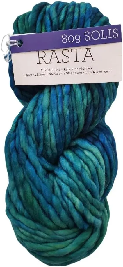 Malabrigo Rasta 849 Sombras - Super Chunky Weight Yarn, 100% Merino Wool