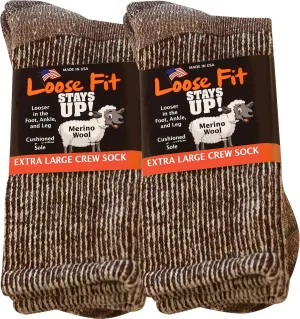 Marled Merino Wool Men's and Women's Sock 2 Pack