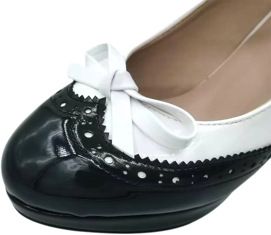 Mary Jane Heels for Women Lolita Pumps Platform Cute Comfy Bow Decor Mixed Colours JK Cosplay Strappy Shoes
