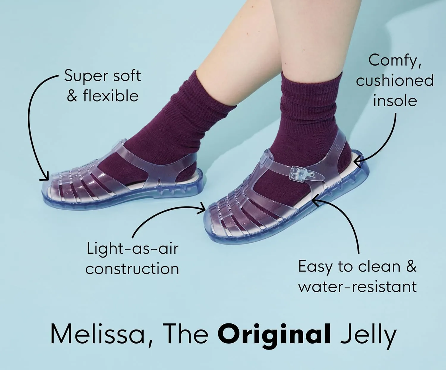 Melissa Possession Platform II Jelly Sandals for Women – Classic Fisherman-Style Chunky Platform with Adjustable Ankle Strap, Lightweight EVA Sole, and Non-Slip Traction