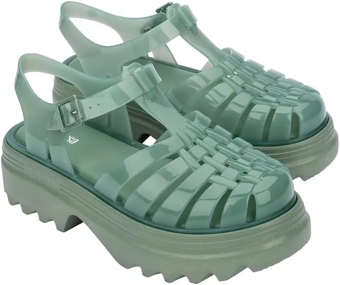 Melissa Possession Platform II Jelly Sandals for Women – Classic Fisherman-Style Chunky Platform with Adjustable Ankle Strap, Lightweight EVA Sole, and Non-Slip Traction
