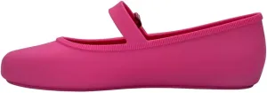 Melissa Soft Ballerina Collection - Seasonless Flats for Women - Classic Ballet Style with Adjustable Strap - Light-as-Air PVC Construction - Soft Foam Insole - Bubblegum Scent