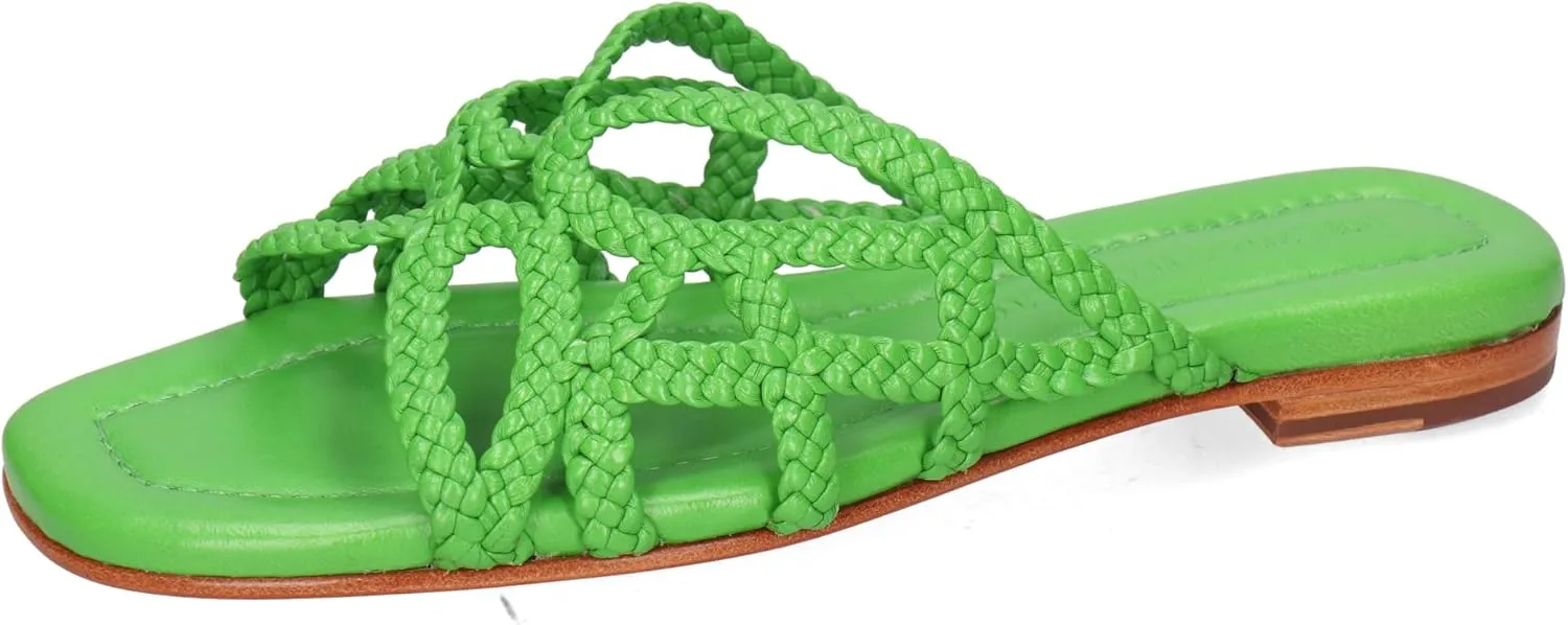 Melvin & Hamilton Women's Trendy Shoes Sandal, Green, 7
