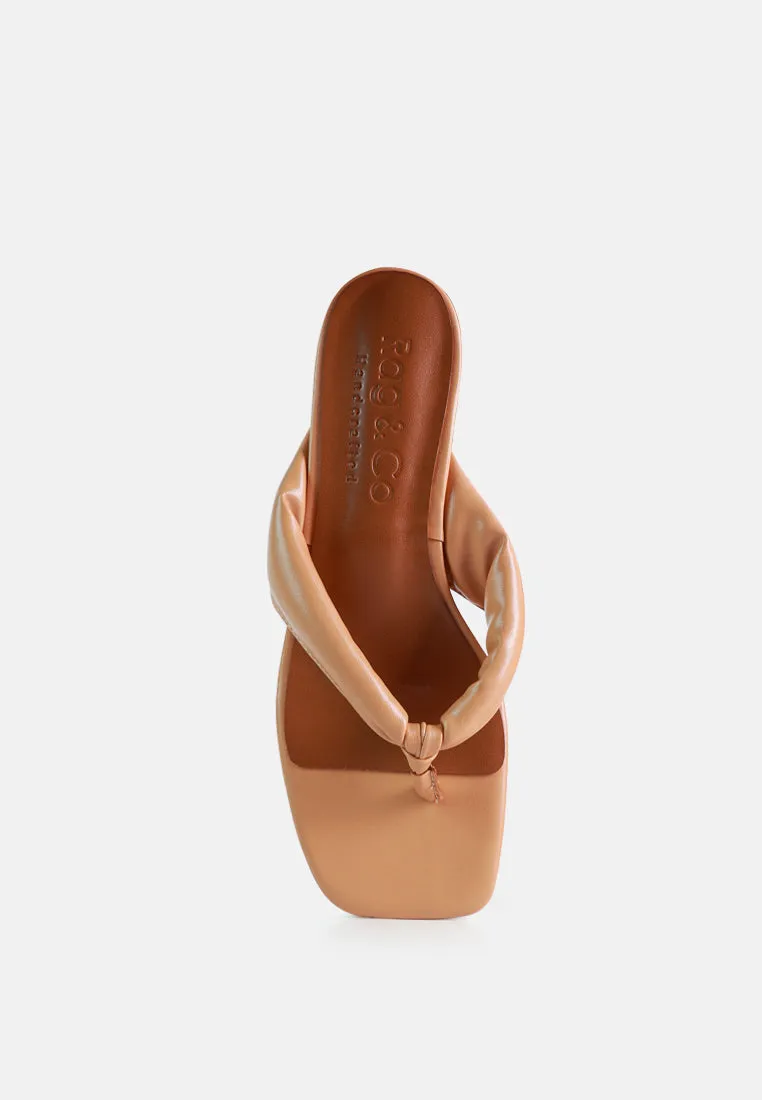 Memestar Low Heel Thong Sandals By Ruw