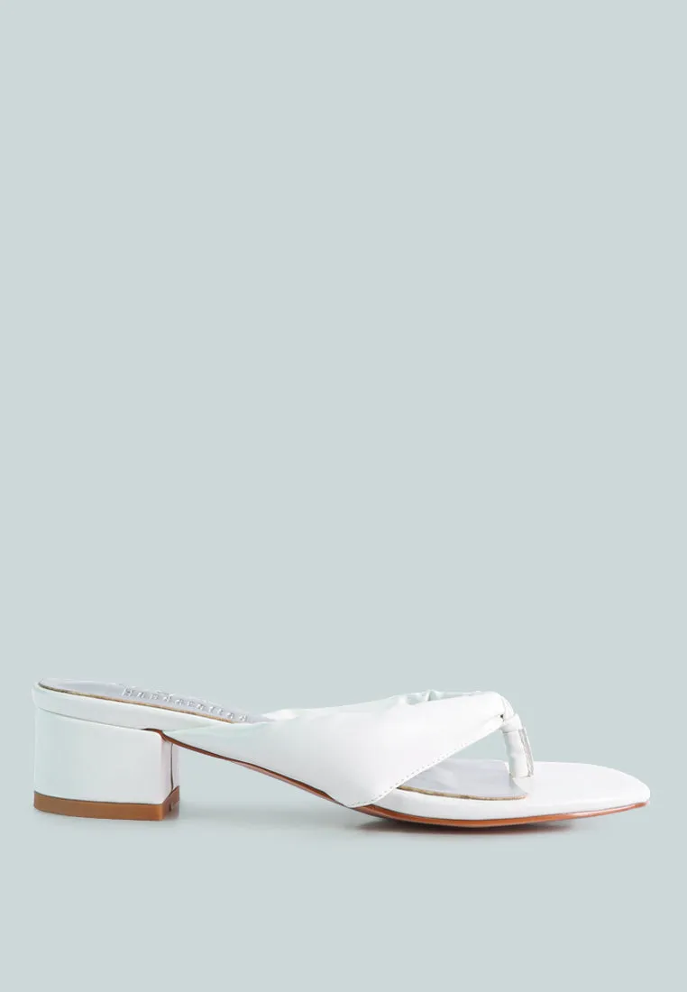 Memestar Low Heel Thong Sandals By Ruw