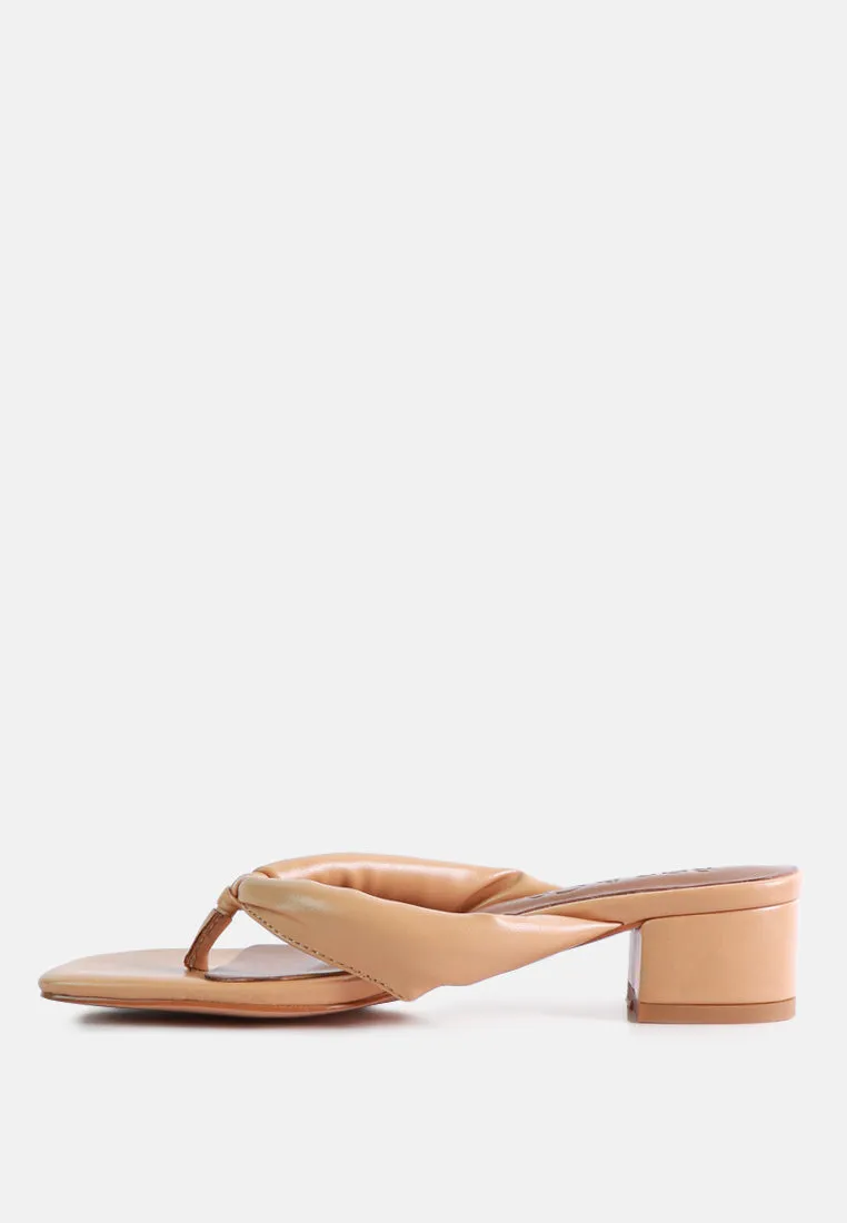 Memestar Low Heel Thong Sandals By Ruw
