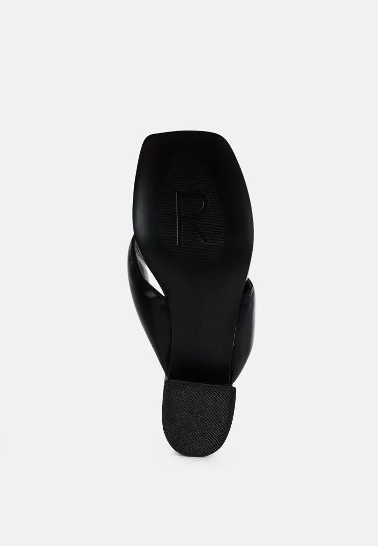 Memestar Low Heel Thong Sandals By Ruw