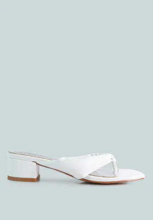 Memestar Low Heel Thong Sandals By Ruw