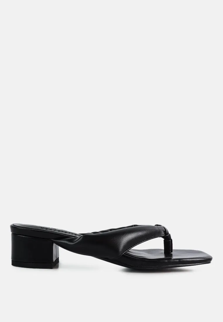 Memestar Low Heel Thong Sandals By Ruw