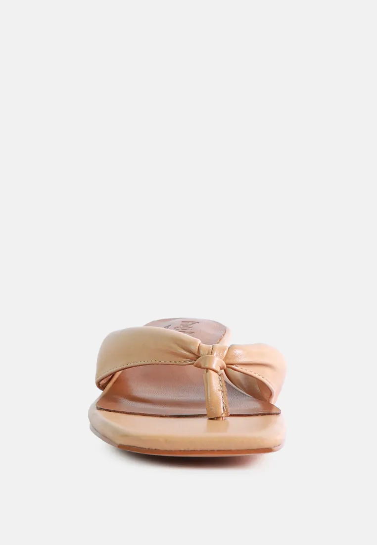 Memestar Low Heel Thong Sandals By Ruw